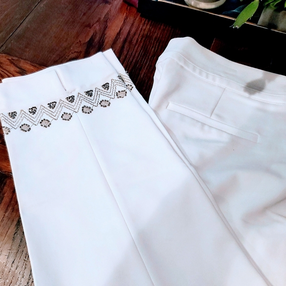 Peter Nygard Pants - •Nygard WHITE women's  white slacks/B5